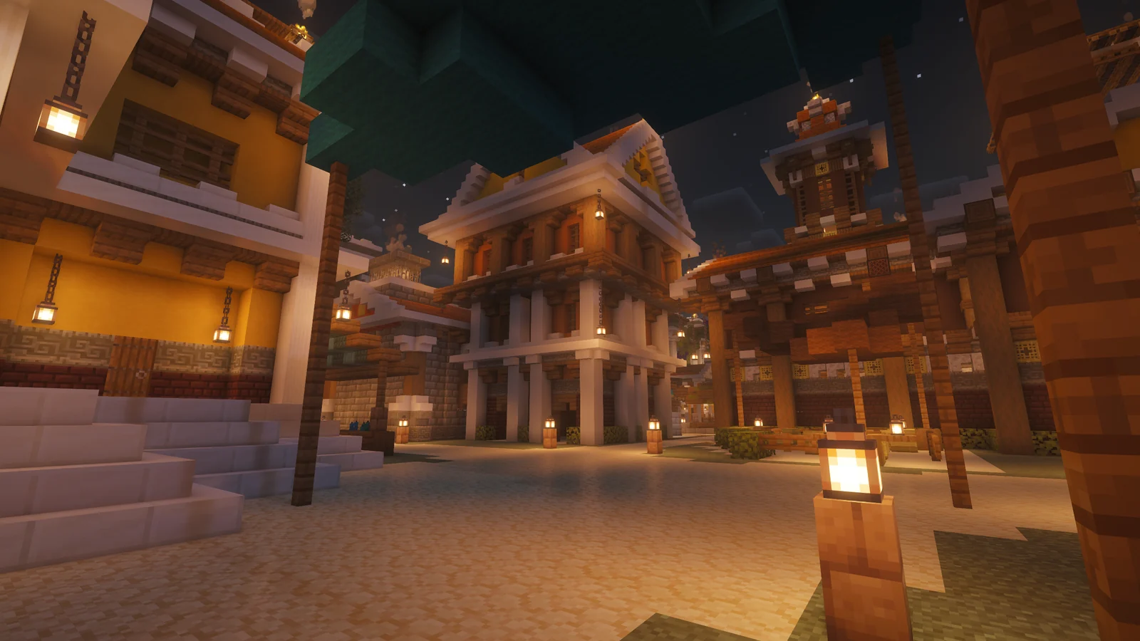 Vue du spawn de Mystic Odyssey — capture 7